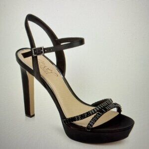 Jewel Gallant Platform Satin Heels
